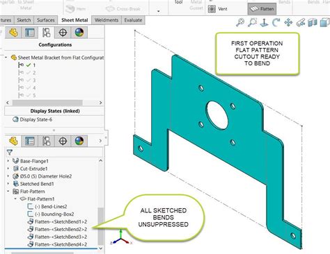 add sheet metal tool to solidworks|sheet metal in SolidWorks 2021.